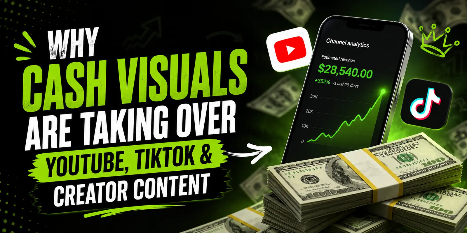 Why Cash Visuals Are Taking Over YouTube, TikTok & Creator Content