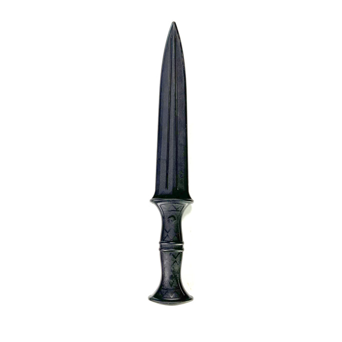 Spear Pointed Tactical Poly Training Knife Dagger Prop with 8.5 Inch Blade Geometric Pattern Handle - Prop Money Inc.