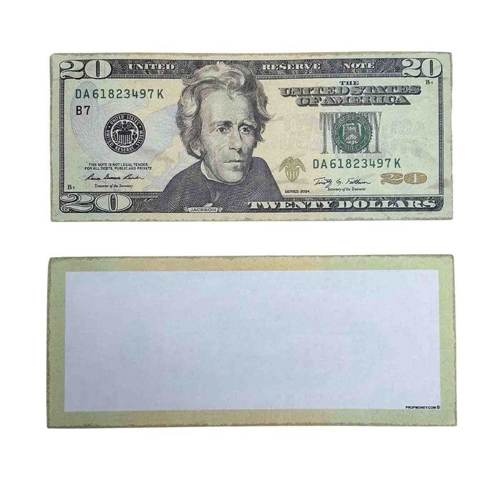 $20 Close-Up ✔️RealAged™ New Series Bills – Realistic Hero Prop Money - Prop Money Inc.