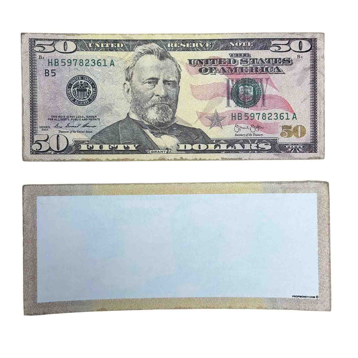 $50 Close-Up ✔️RealAged™ New Series Bills – Realistic Hero Prop Money - Prop Money Inc.