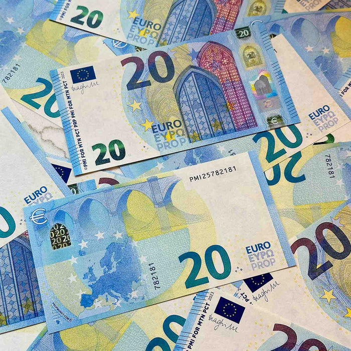 €20|€50|€100 €850 Euro Series Banknotes Mix