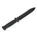Serrated Spine Poly Training Knife with 8.5 Inch Drop Point Blade and Leather Wrapped Textured Handle Prop - Prop Money Inc.
