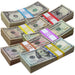 RealAged prop money stack bundle for film and TV productions