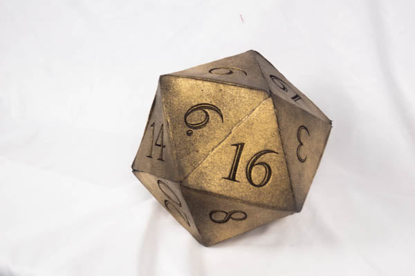 Giant D20 Die 10" Tall Display Prop - Prop Money Inc.