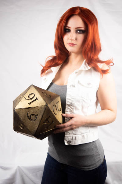 Giant D20 Die 10" Tall Display Prop - Prop Money Inc.