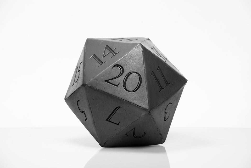 Giant D20 Die 10" Tall Display Prop - Prop Money Inc.