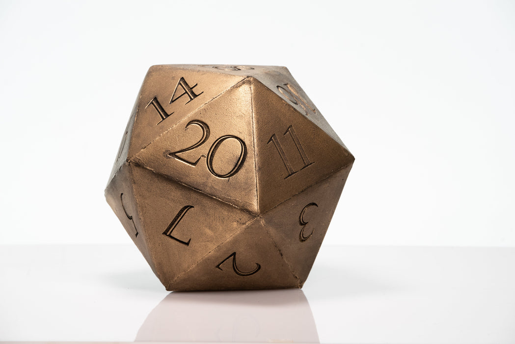 Giant D20 Die 10" Tall Display Prop - Prop Money Inc.