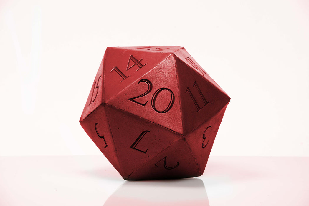 Giant D20 Die 10" Tall Display Prop - Prop Money Inc.
