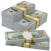 $100,000 Full Print New Series Prop Money Stacks - Prop Money Inc.