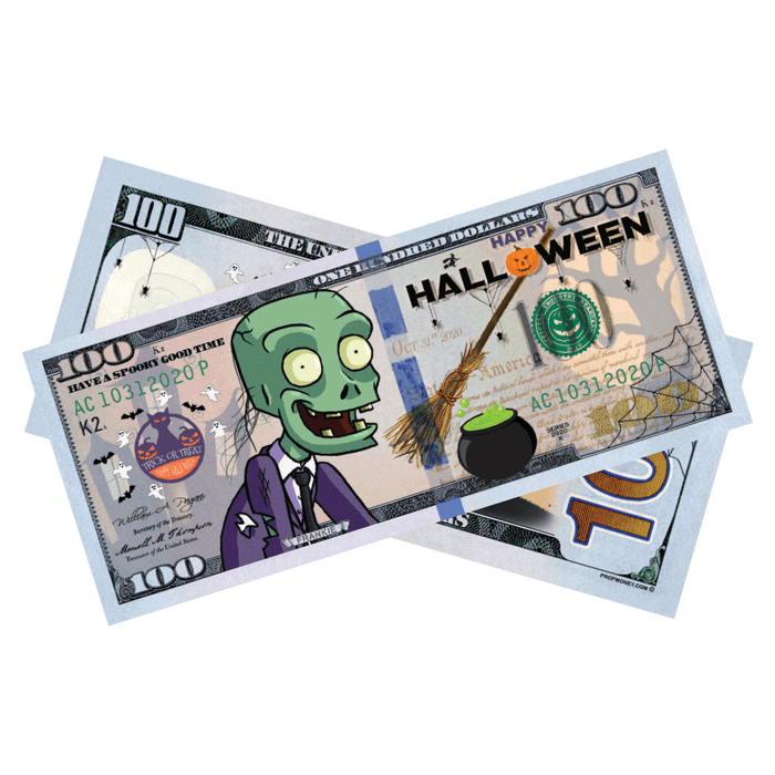 Happy Halloween Frankie Bills - PropMoney.com