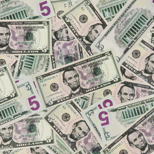 $5 Bills New Series Full Print Prop Money - Prop Money Inc.