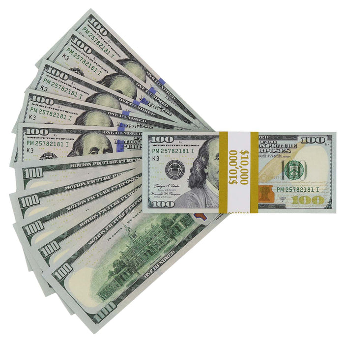 $17,000 Full Print New Series Prop Money Stacks Mix - Prop Money Inc.