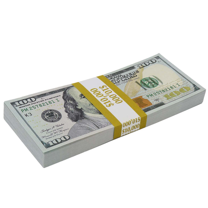 $250,000 New Series Full Print Prop Money Stacks - Prop Money Inc.