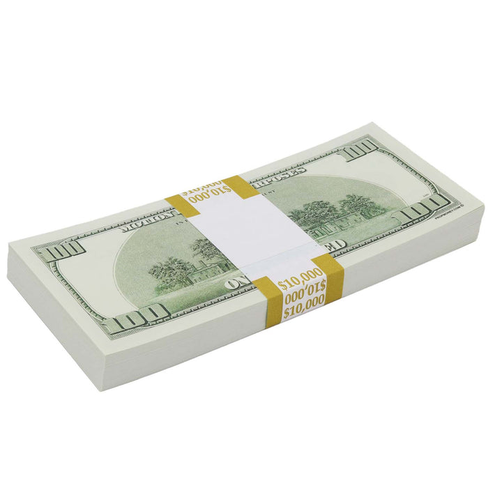 $1,000,000 2000 Series Blank Filler Prop Money Stacks - Prop Money Inc.