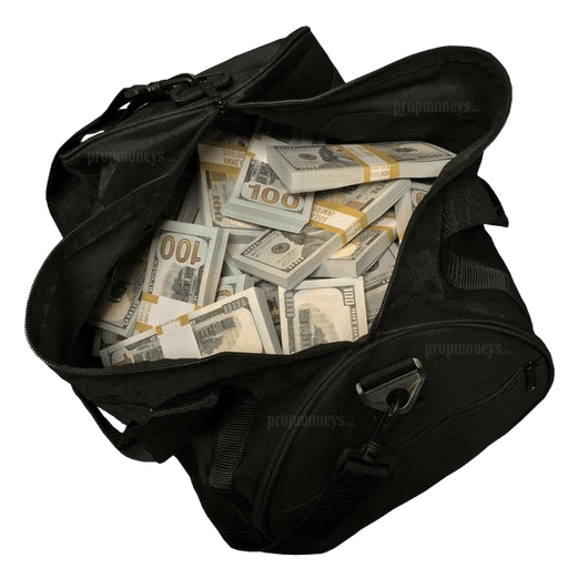 $500,000 New Series Full Print Stacks Duffle Bag - PropMoney.com